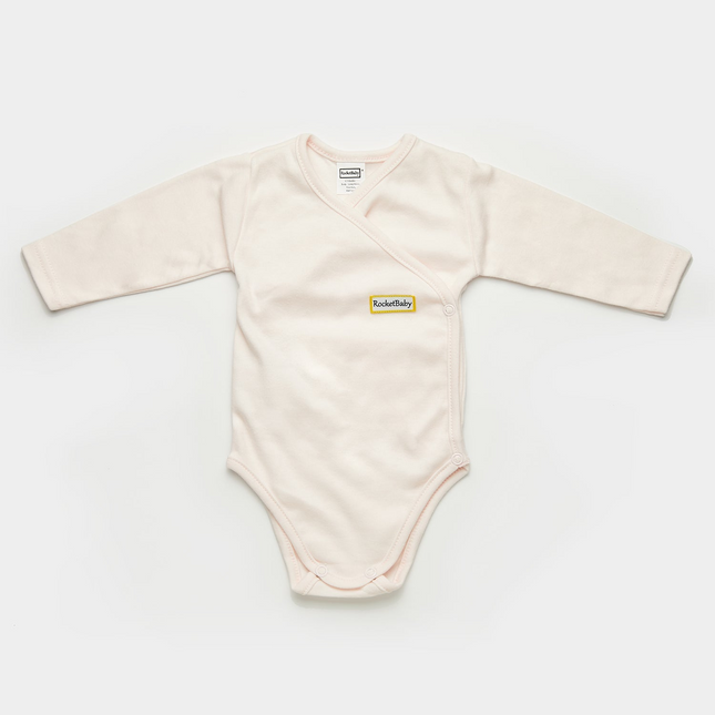 Bodysuit Kimono Long Sleeve Baby Pink