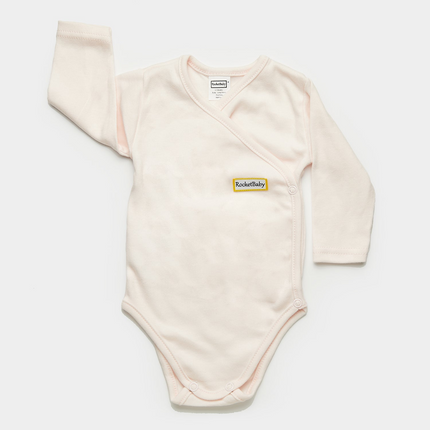 Bodysuit Kimono Long Sleeve Baby Pink