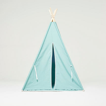 Teepee Play Tent Green with Cushion