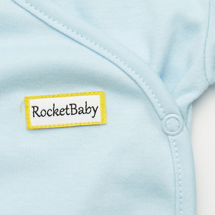 Bodysuit Kimono Long Sleeve 3-Pack Baby Blue