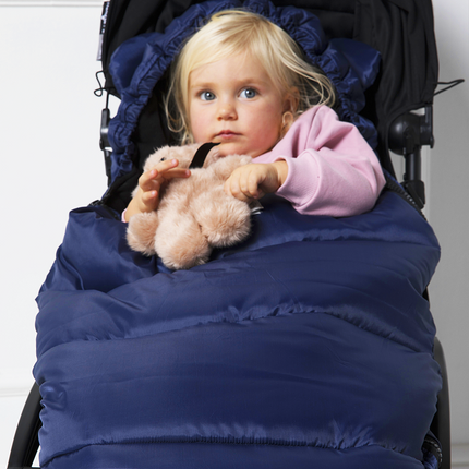 Stroller Footmuff with Ears Blue