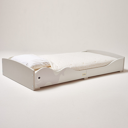Low Kids Bed Montessori Grey Whale