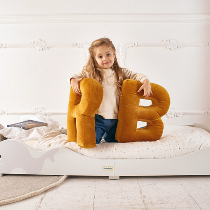 Low Kids Bed Montessori Grey Whale