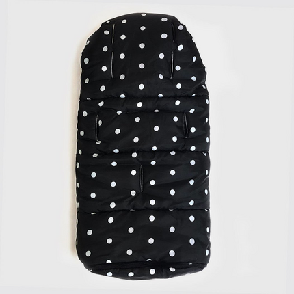 Stroller Footmuff Igloo Dots Black