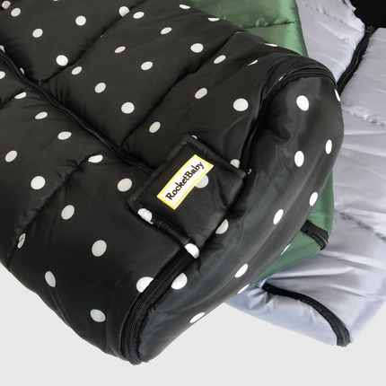 Stroller Footmuff Igloo Dots Black