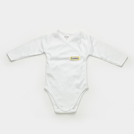 Bodysuit Kimono Long Sleeve White