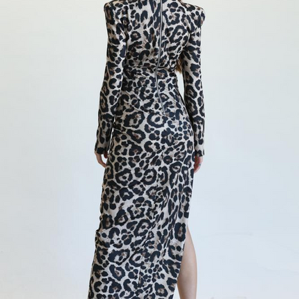 Callison - Leopard Print Pattern Dress