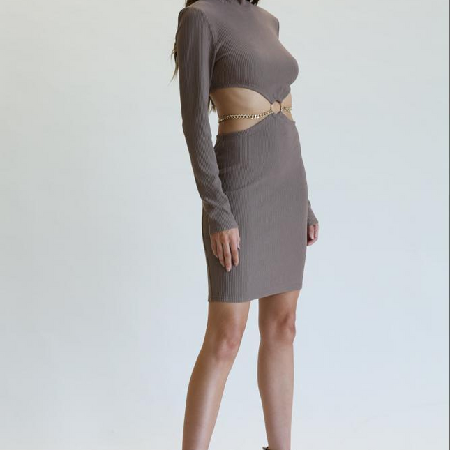 Pam - Cutout Waist With O Ring Dress