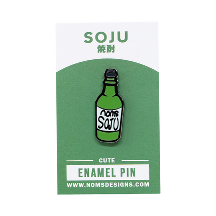 Soju Enamel Pin