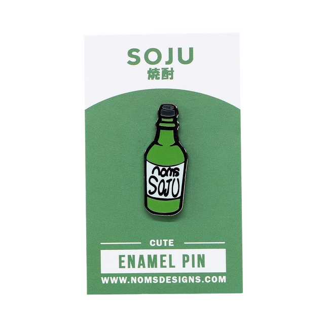 Soju Enamel Pin