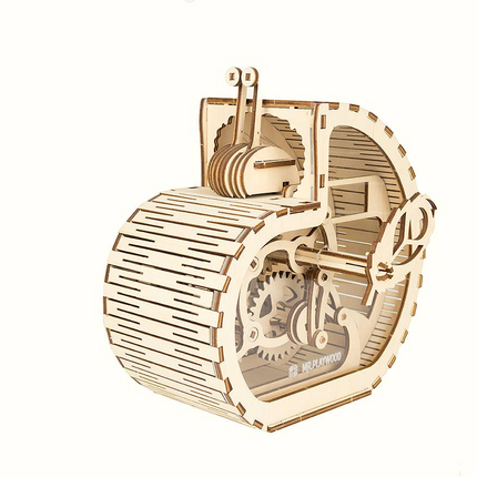 Mechanical Wooden Model - Snail Moneybox