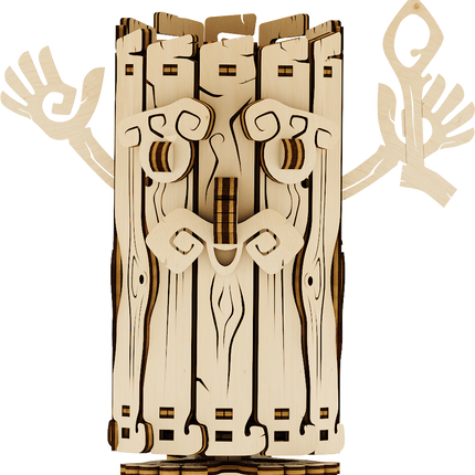 Mechanical Wooden Model - Forest Spirit Moneybox 63 Pcs