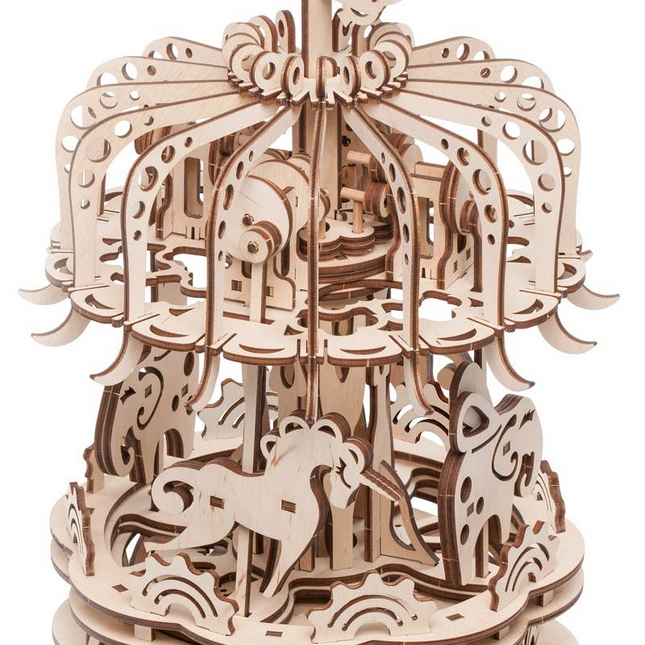 Mechanical Wooden Model - Carousel 137 Pcs