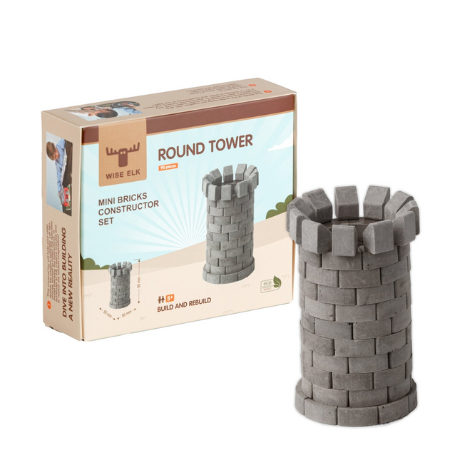 Mini Bricks Construction Set - Round Tower