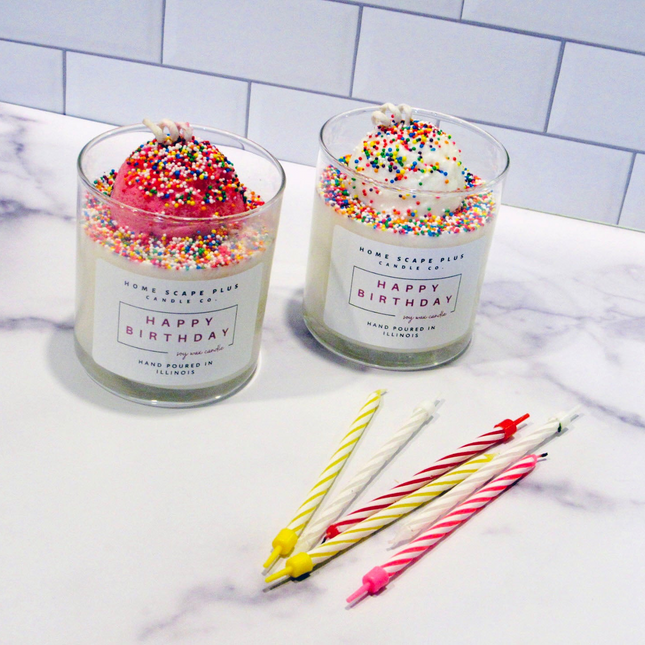 Happy Birthday Candle-Ice Cream Scoop