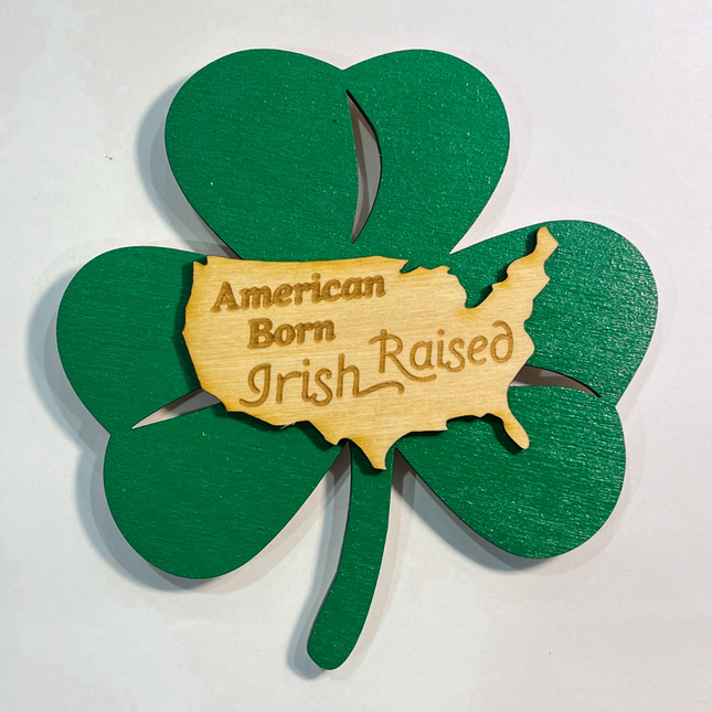 American Born 3D Irish Magnet