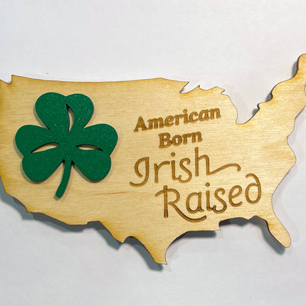 Irish 3D American Magnet
