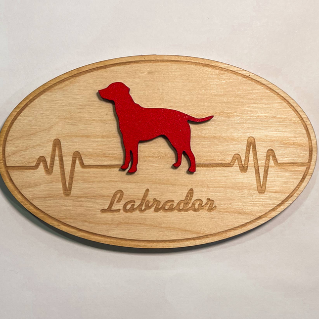 Labrador 3D Heartbeat Magnet