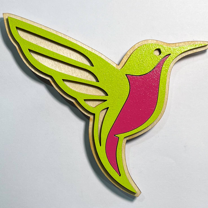 Hummingbird 3D Wood Magnet