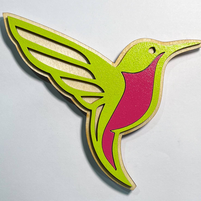 Hummingbird 3D Wood Magnet