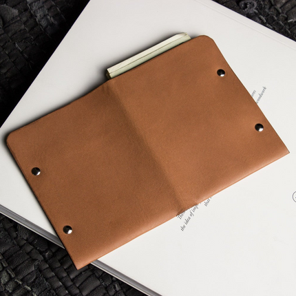 Unstitched Leather Twofold Wallet