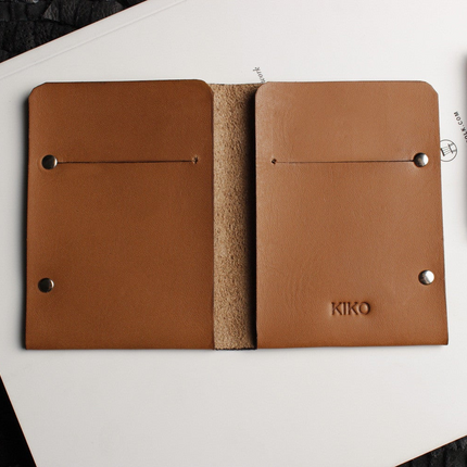 Unstitched Leather Twofold Wallet