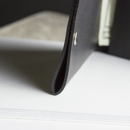 Unstitched Leather Twofold Wallet