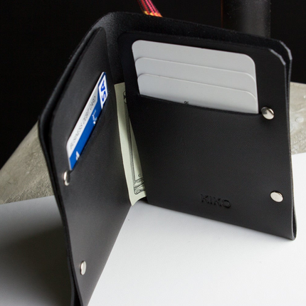 Unstitched Leather Twofold Wallet