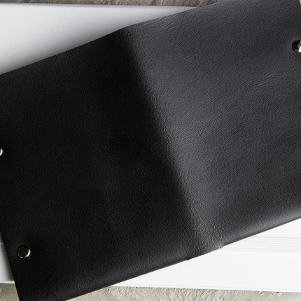 Unstitched Leather Twofold Wallet