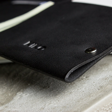 Unstitched Leather Twofold Wallet