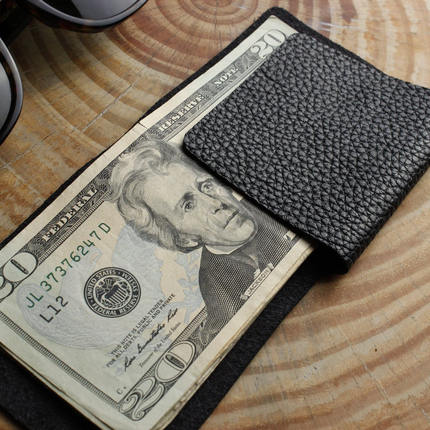 L Shape Minimal Leather Wallet