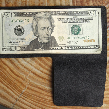 L Shape Minimal Leather Wallet