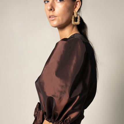 Power Bordeaux Red Wrap Dress