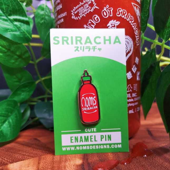 Sriracha Enamel Pin