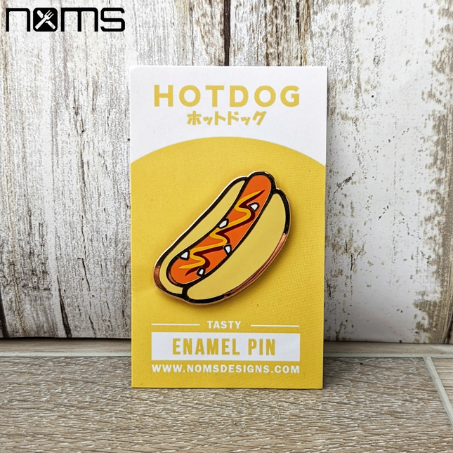 Hotdog Enamel Pin