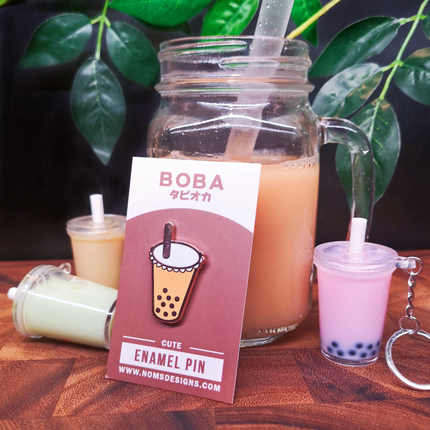 Boba Enamel Pin