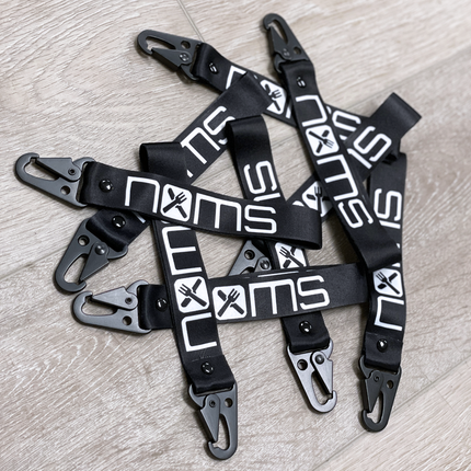 Noms Black Fabric Lanyard