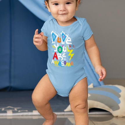Dude You Are Awesome Bodysuit -Image by Shutterstock