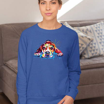 Colorful Beagle Dog Hoodie or Sweatshirt -Weekday Best Designs