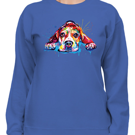 Colorful Beagle Dog Hoodie or Sweatshirt -Weekday Best Designs