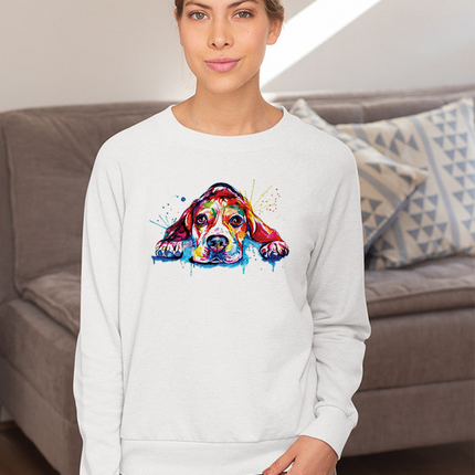 Colorful Beagle Dog Hoodie or Sweatshirt -Weekday Best Designs