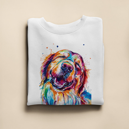 Colorful Golden Retriever Hoodie or Sweatshirt -Weekday Best Designs
