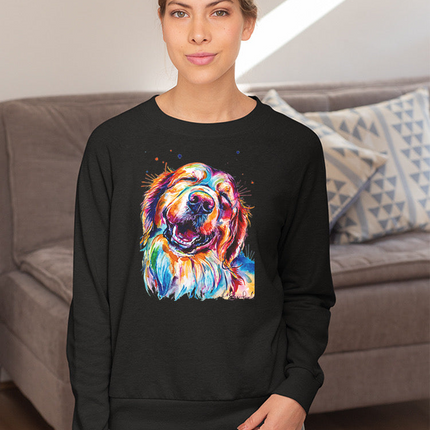 Colorful Golden Retriever Hoodie or Sweatshirt -Weekday Best Designs