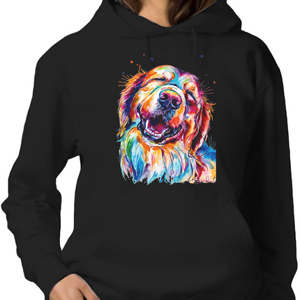 Colorful Golden Retriever Hoodie or Sweatshirt -Weekday Best Designs
