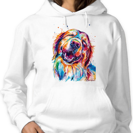 Colorful Golden Retriever Hoodie or Sweatshirt -Weekday Best Designs