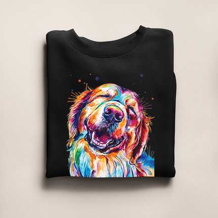 Colorful Golden Retriever Hoodie or Sweatshirt -Weekday Best Designs