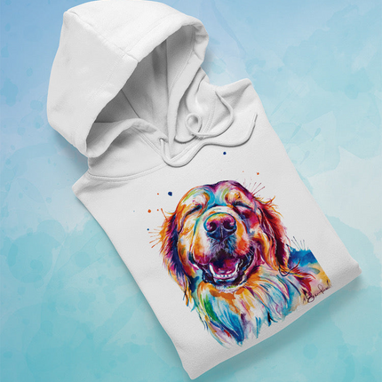 Colorful Golden Retriever Hoodie or Sweatshirt -Weekday Best Designs