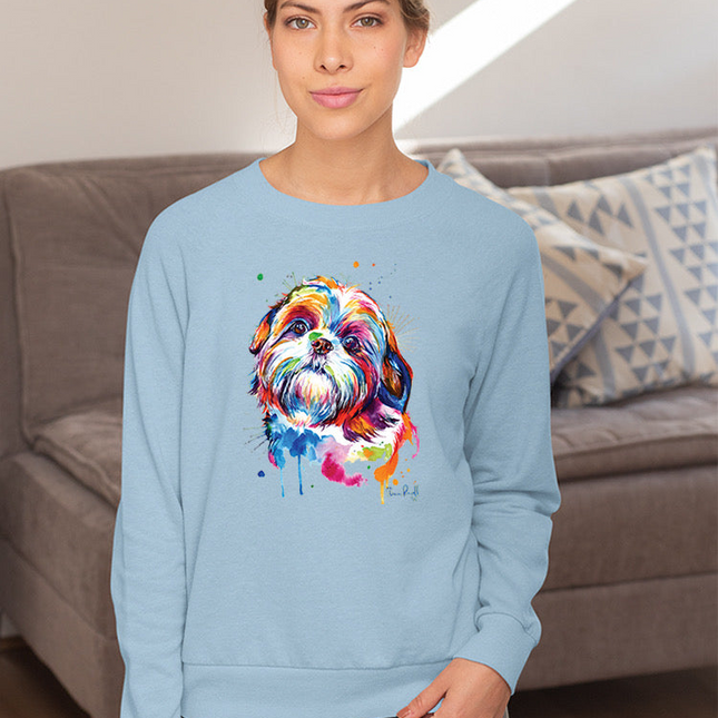 Colorful Shih Tzu Dog Hoodie or Sweatshirt -Weekday Best Designs