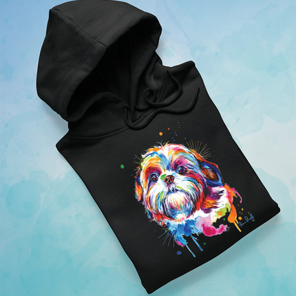 Colorful Shih Tzu Dog Hoodie or Sweatshirt -Weekday Best Designs