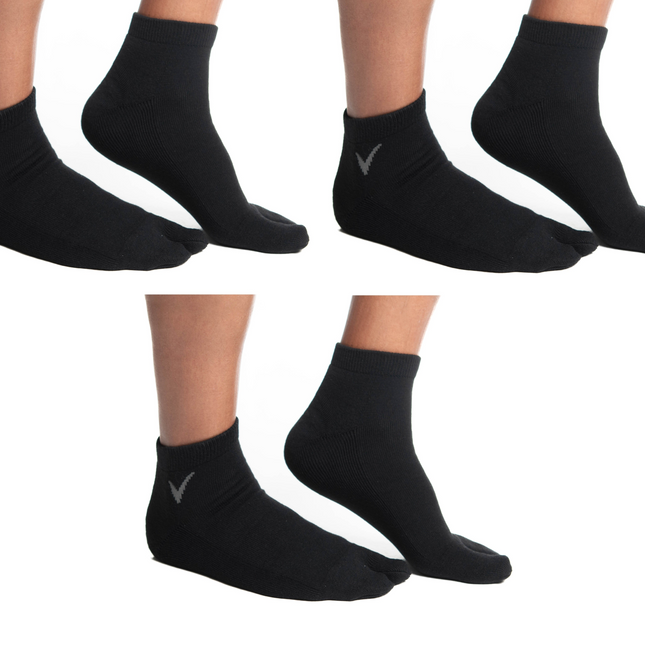 V-Toe Flip-Flop Socks Ankle Tabi 3 Pairs Thicker Comfy Warm Styles Athletic or Casulal